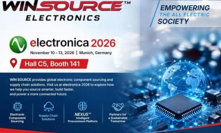 WIN SOURCE to Showcase in electronica 2026