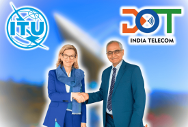 Neeraj Mittal, Secretary (DoT) &  Doreen Bogdan-Martin, Secretary-General (ITU) 